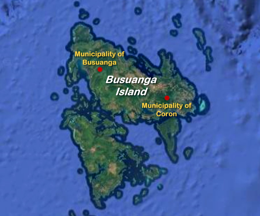 Map of Busuanga Island